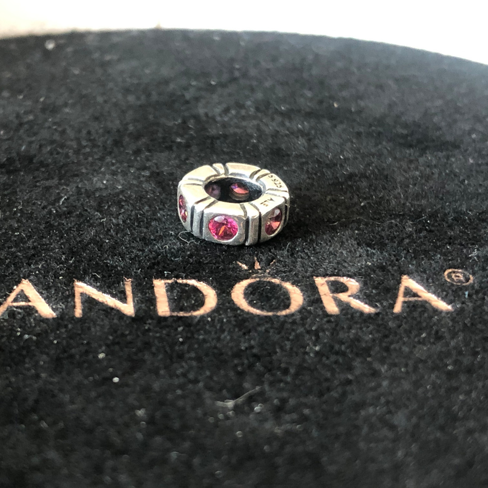 Pandora Pink Stone Space Charm